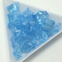 (20g)アクアマリン ガラスカレット クリアカラー レジン 封入 ガラス 青 ブルー ハーバリウム