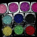 ガラス玉10色セット サイズmix レジン ハンドメイド ガラスの粒 ...(4)