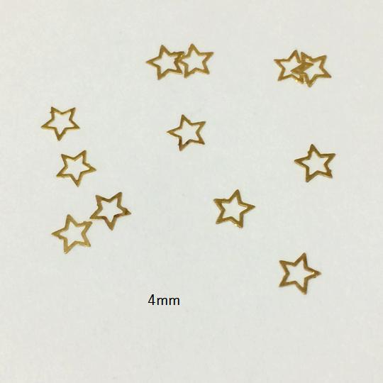 (10枚セット)星のメタルパーツ 3mm 4m...の紹介画像3