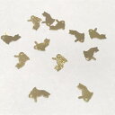 (10枚セット)猫のメタルパーツK 薄型 ゴールド レジン 封入 パーツ ハンドメイド