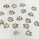 (10枚セット)天秤のメタルパーツ 星座 てんびん座 薄型 貼り付け ゴールド ネイル レジン ハンドメイド