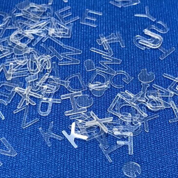 【2/28再入荷】5mm/クリア/アルファベットのホログラムセット/ネイル/透明/レジン封入/英字/ハンドメイド