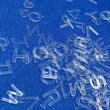 【2/28再入荷】5mm/クリア/アルファベットのホログラムセット/ネイル/透明/レジン封入/英字/ハンドメイド