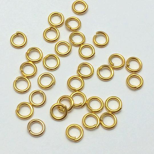 （5g）丸カン 4mm 金具 ゴールド ホワイトシルバー 金古美 パーツ ハンドメイド 資材 量り売り