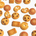 (4個セット)クッキーのデコパーツ アクリル チョコチップ パイ ミニチュア 焼き菓子 カボション スイーツ パーツ デザインミックス レジン 貼り付け ハンド...