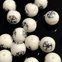 (10個セット)スノーフレーク ガラスビーズ クリスタル シルバー ホワイト 結晶 雪 電気メッキ 冬モチーフ 手芸パーツ ハンドメイド