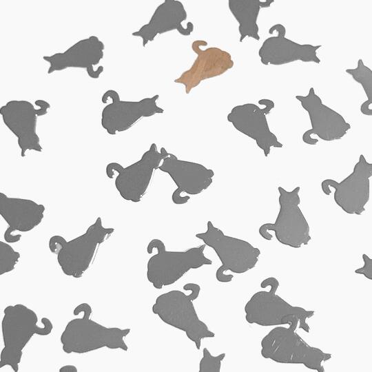 （10枚セット）猫のメタルパーツH シルバー 7mm×5mm 薄型 貼り付け デコパーツ シルエット 後ろ姿 ネイ..