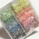 蝶のホログラムセット 12色セット マーブル ムラ模様 レジン封入 和風 和モチーフ パーツ ネイル ハンドメイド