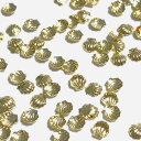 (20個セット)貝のデコパーツ 小さめ 3mm シェル ゴールド マリンモチーフ レジン封入 ネイル パーツ ハンドメイド