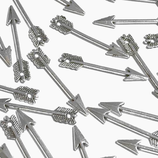 （8個セット）矢のチャーム 弓矢 銀古美 武器 弓矢 パーツ ハンドメイド