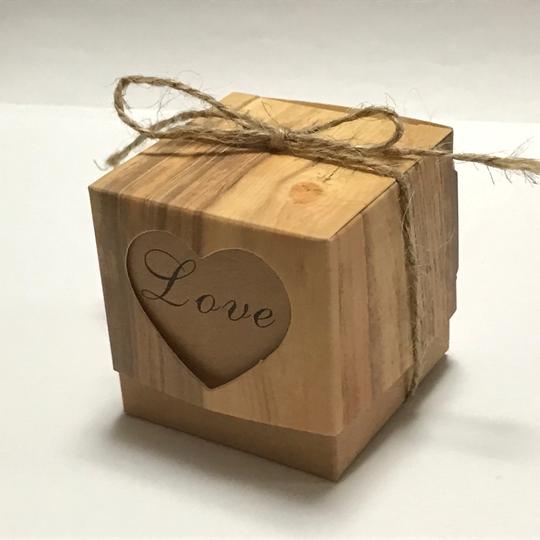 (3組入り)ギフトボックス 麻紐付き ウッド風 組立式 アクセサリー 小物 プレゼント用 ハート 箱 ラッピング パッケージ ギフト