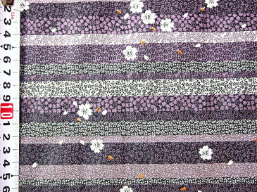 高級生地(金襴・はぎれ)の切売り販売 和柄 着物生地(紺桜)巾70cm×50cm・より50cm毎 販売(100cm未満ネコポス便対応)