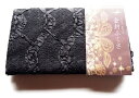 日本製 金封 ふくさ 慶弔両用 祝儀袋 袱紗 20×12cm レース黒 送料無料