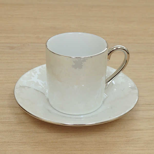 デミタスカップ＆ソーサー ホワイトレースデミタスカップ コーヒーカップ 陶器 業務用 美濃焼 通販