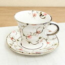コーヒーカップ ソーサー 粉引ピンク花唐草【箱入】コーヒーカップ 陶器 和風 カフェ風 食器 おしゃれ プレゼント ギフト
