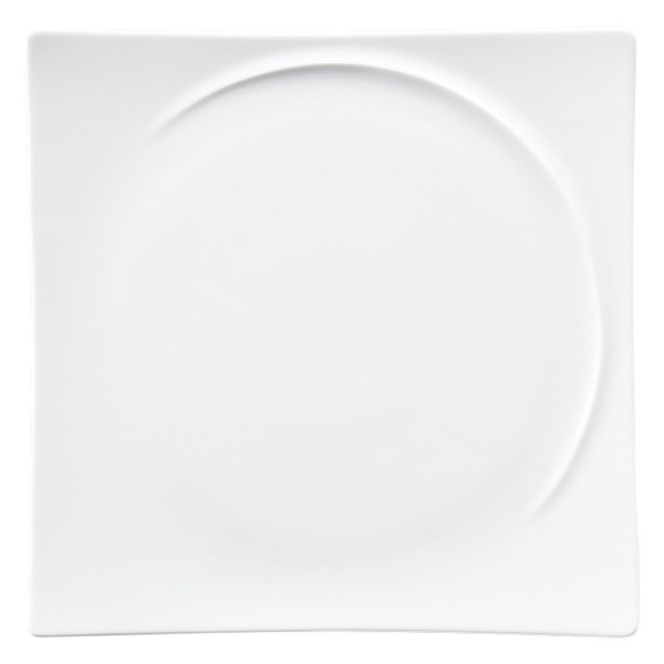 お皿 プレート 23.5cm角皿 ピュアホワイト アルコ