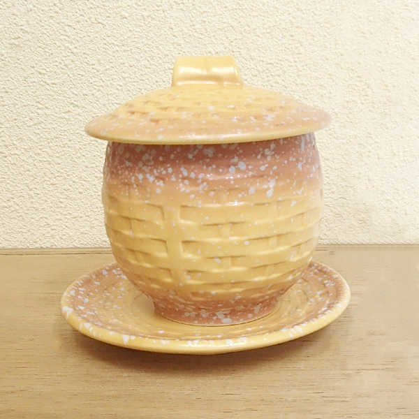 茶碗蒸しの器 カゴメ 受皿付 強化磁器美濃焼 和食器 業務用 茶碗蒸し 食器 茶碗蒸し 容器 茶碗蒸し器 茶碗蒸 茶碗蒸し 器 おしゃれのサムネイル
