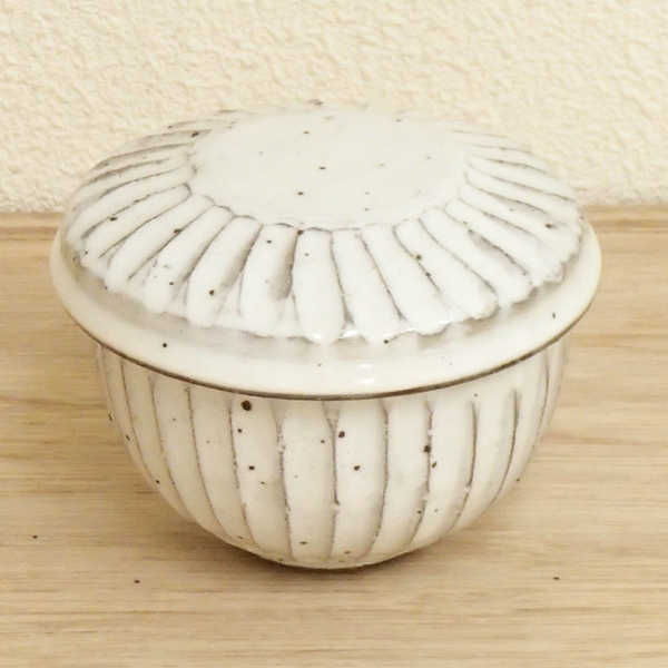 茶碗蒸し 食器 おしゃれ 陶器 粉引しのぎ 小蒸し碗美濃焼 和食器 業務用 茶碗蒸し 食器 茶碗蒸し 容器 ..