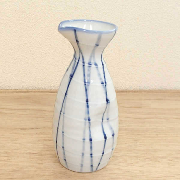 徳利 大 古染十草徳利 とっくり 日本酒 約2合 熱燗 陶器 業務用 美濃焼 日本製