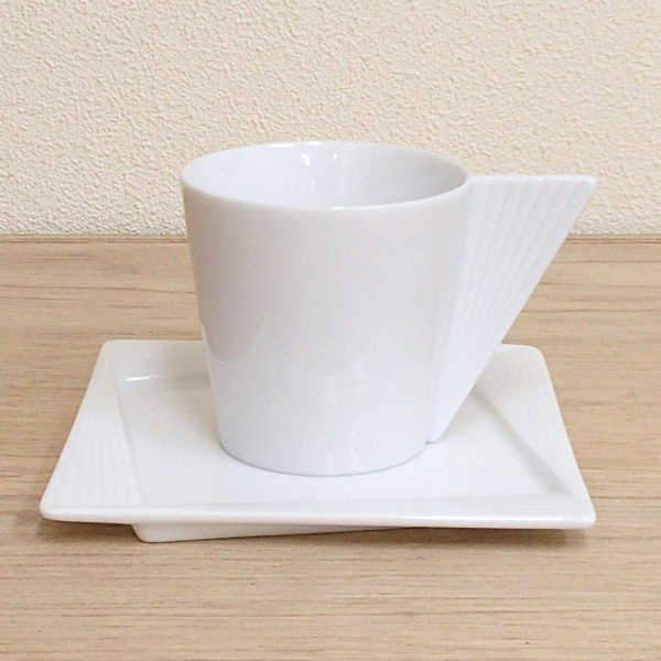 コーヒーカップ ソーサー アーバニータコーヒーカップ カップアンドソーサー 白 カフェ食器 レストラン 陶器 業務用 美濃焼