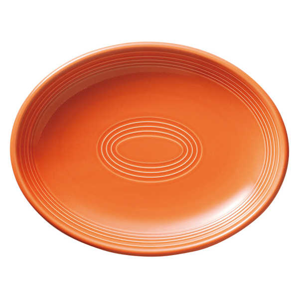 楕円皿 24cm皿 オレンジ オービットカフェ食器 おしゃれ かわいい ワンプレート 大皿 オーバル皿 プレート 美濃焼 洋食器 業務用