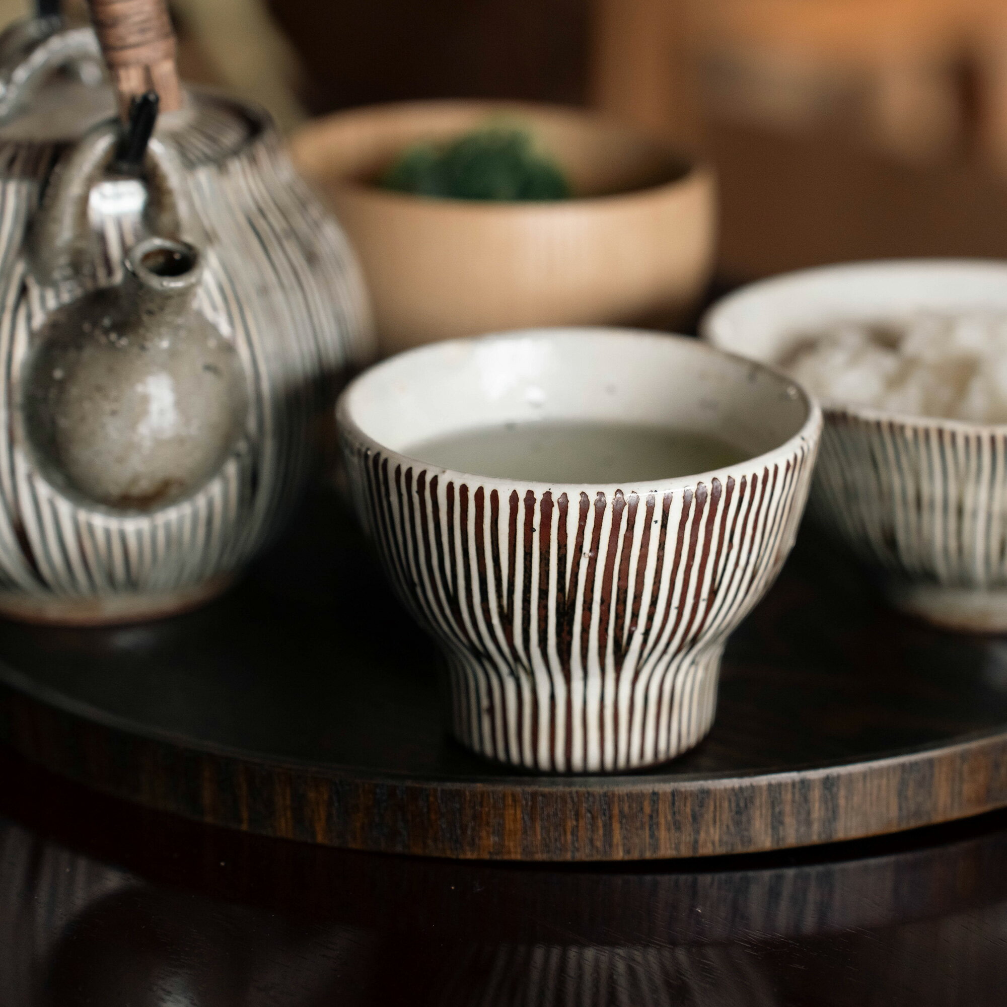 波佐見焼サビ十草反り湯呑み湯呑丸B...