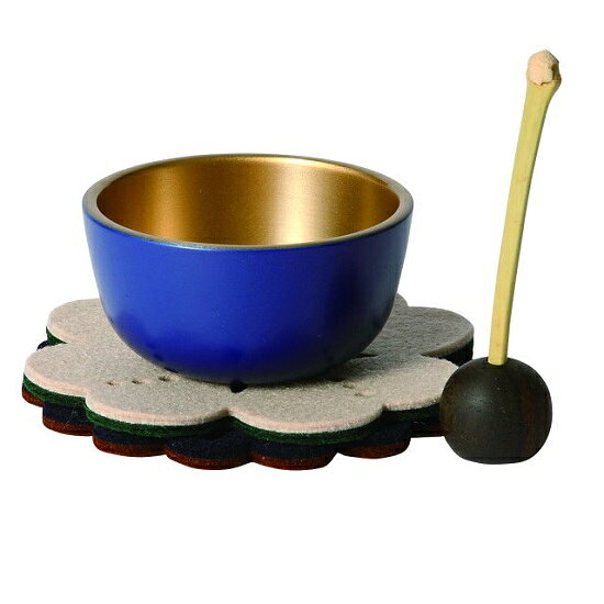 カラーズおりんセット(藍) 2.0寸