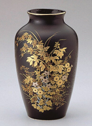 九谷焼 仏壇用花瓶 2.5号花瓶 あざみ 花瓶2個 フラワーベース 仏壇花瓶 仏壇 アザミ