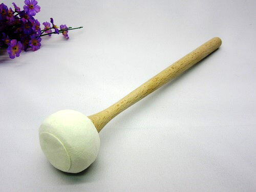 木魚用 白木柄撥 皮巻5号 木魚用 白木柄撥 皮巻5号