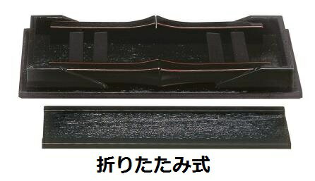 【送料無料】お供え用机【二月堂机　1尺8寸(棚板付)】【黒フチ朱】【日本製】仏壇　仏具　お盆　お彼岸　法亊　法要