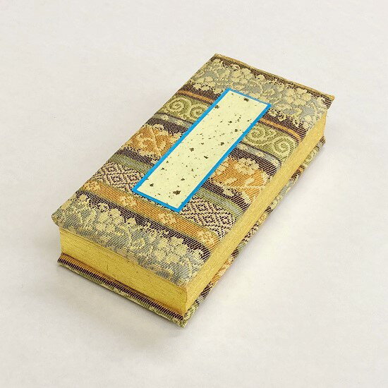 過去帳 金襴 鳥の子紙高倉錦 日付入 4.0寸