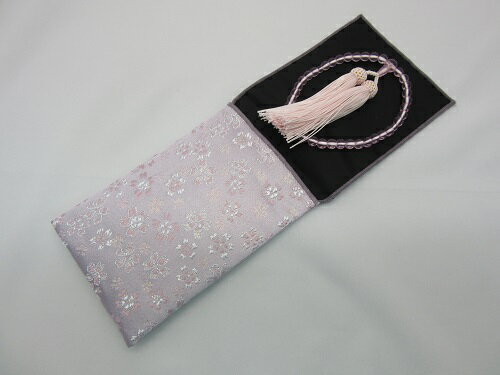 念珠袋 かのん かつら (パープル)※クリックポスト対応可