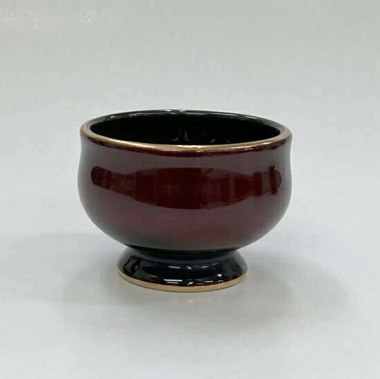 Rakuten - さやか 陶彩漆ワインレッド丸型香炉