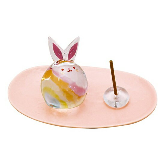 虹の雫　香立てセット（うさぎ）　38-159c