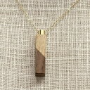 ウッドソウル ショコラタモ&ウォールナット【ねじ式ウッドタイプ】Wood Soul メモリアルペンダント