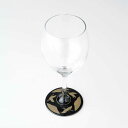 【LINEお友達登録で5%OFFクーポン】 【ガラス×漆器】 ぬりもん de Verra ワイングラス 蒔絵 万葉鶴 黒 父の日 敬老の日 グラス コップ 結婚...
