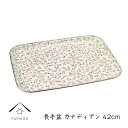 【30日24時間ポイント+10倍】 長手盆 カナディアン 42cm 紀州漆器 お盆 トレー トレイ tray プレート 日本製 国産 欧米風 柄 デザイントレー...