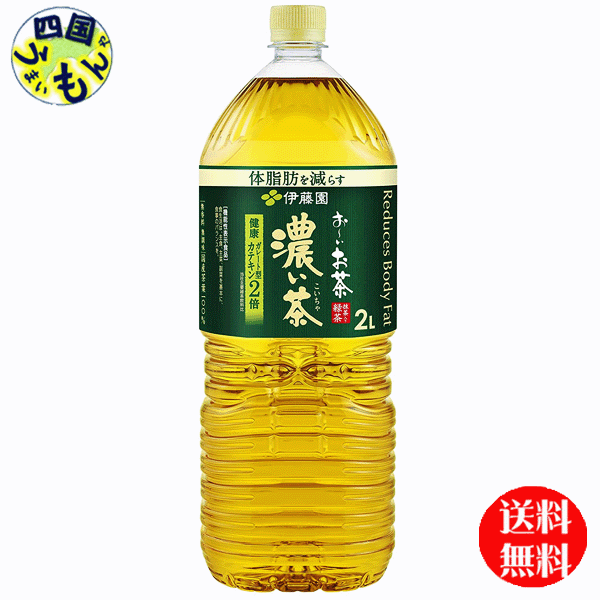 【送料無料】 伊藤園 お〜いお茶 濃い茶 手売り用 【機能性表示食品】 2Lペットボトル×6本入 1ケース