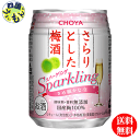 【2ケース送料無料】 チョーヤ さらりとした梅酒 スパークリング 250ml×24本 2ケース 48本
