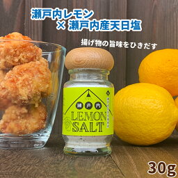 瀬戸内レモンソルト 30g×6本セット 【瀬戸内レモン をたっぷり使った新スパイス 】 瀬戸内海産 天日塩使用 にがり衞門 スパイス 【サクサクのまま揚げ物に】 バーベキュー おうち時間 塩 ソルト アウトドアグルメ アウトドアスパイス 調味料【四国物産】仁尾興産