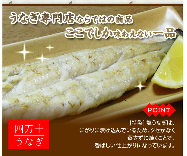 【送料無料】【特製】塩うなぎ1本 140g×20尾 真空パック 塩 うなぎ 四万十うなぎ ...