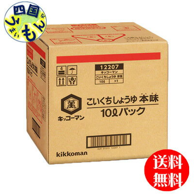 【2ケース送料無料】キッコーマン　こいくちしょうゆ　本味 10Lパック×2本