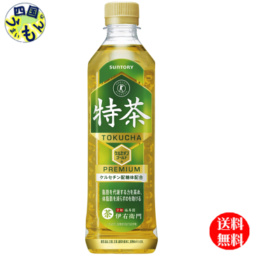 【2ケース送料無料】　サントリー　緑茶 伊右衛門 　特茶　特定保健用食品　500ml ペットボトル×24本入 2ケース