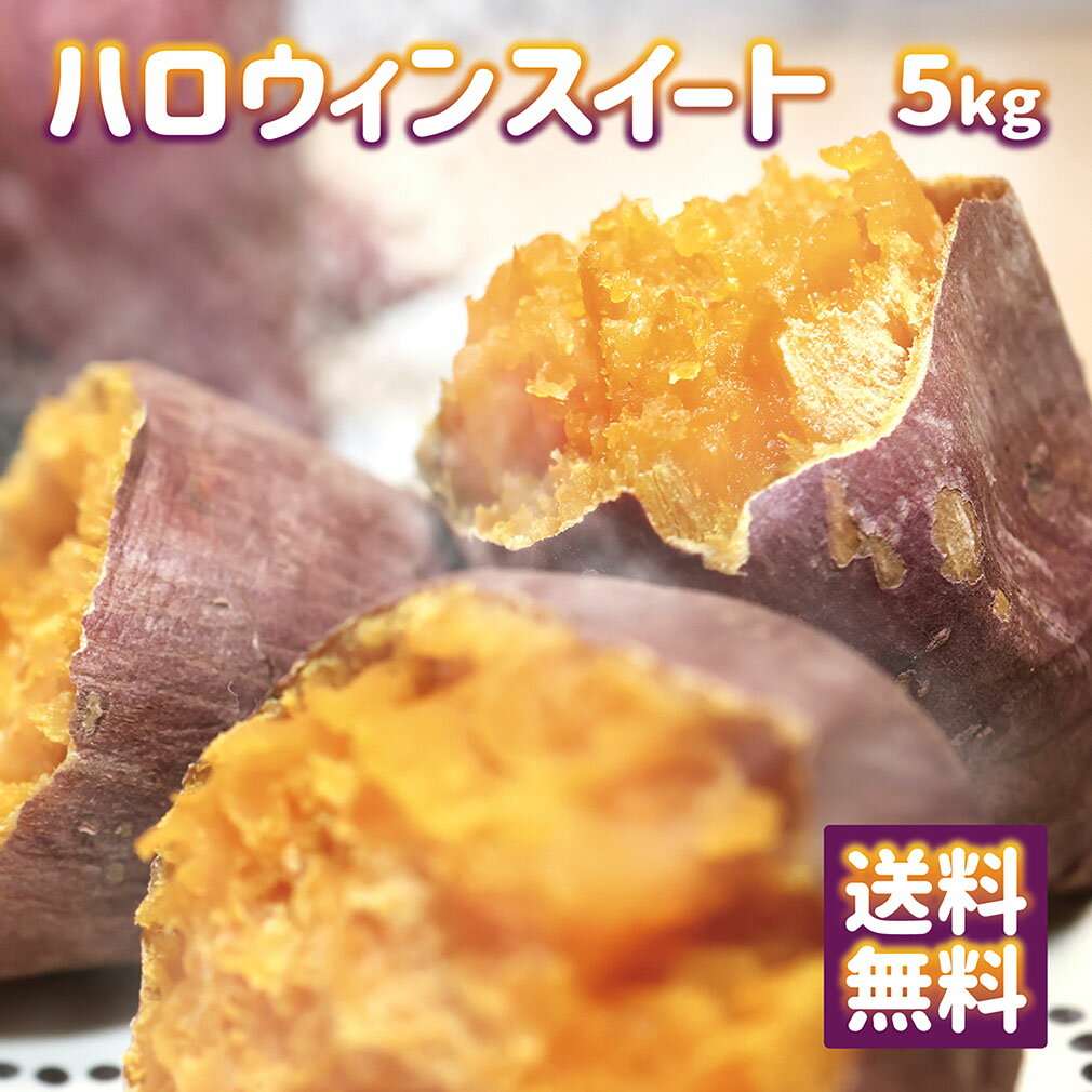 訳あり ハロウィンスウィート 送料無料 5kg 島原産 ホクホク しっとり 焼き芋 蒸し芋 子供のおやつに