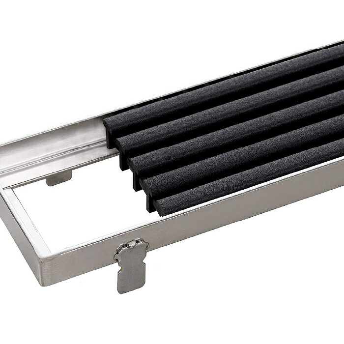 屋内外兼用ノンスリップ樹脂グレーチング フォルテ スリット仕様（皿モミ仕様）