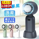 【★p10倍+クーポンで2080円!★】ハンディファン 冷却プレート 手持ち扇風機 冷却プレート付 携帯扇風機 冷却 冷感 扇風機 首掛け ハンディ 静音 卓上...