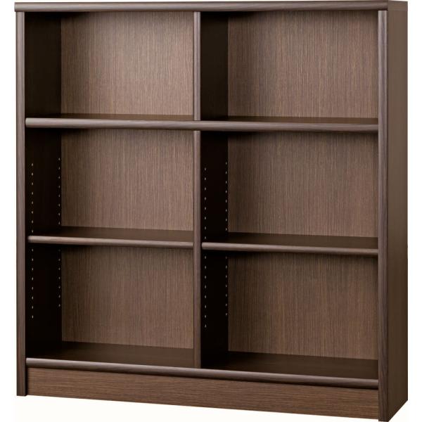 楽天島忠・ホームズ楽天市場店小島工芸 書棚120アコードM（ウッディウェンジ） 本棚 おしゃれ 大容量 収納 棚 ラック 茶色 リビング 書斎 漫画 書籍 国産 （配送員設置）