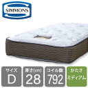 シモンズ マットレス ダブル ベッド用 抗菌 防臭 ポケットコイル 6.5インチ GVスイートECO AB15S09 日本製 (配送員設置)