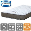 シモンズ マットレス ダブル ベッド用 抗菌 防臭 ポケットコイル 6.5インチ NFスイートECO AB15S08 日本製 (配送員設置)