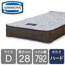 シモンズ マットレス ダブル ベッド用 抗菌 防臭 ポケットコイル 6.5インチ EHスイートECO AB17S17 日本製 (配送員設置)